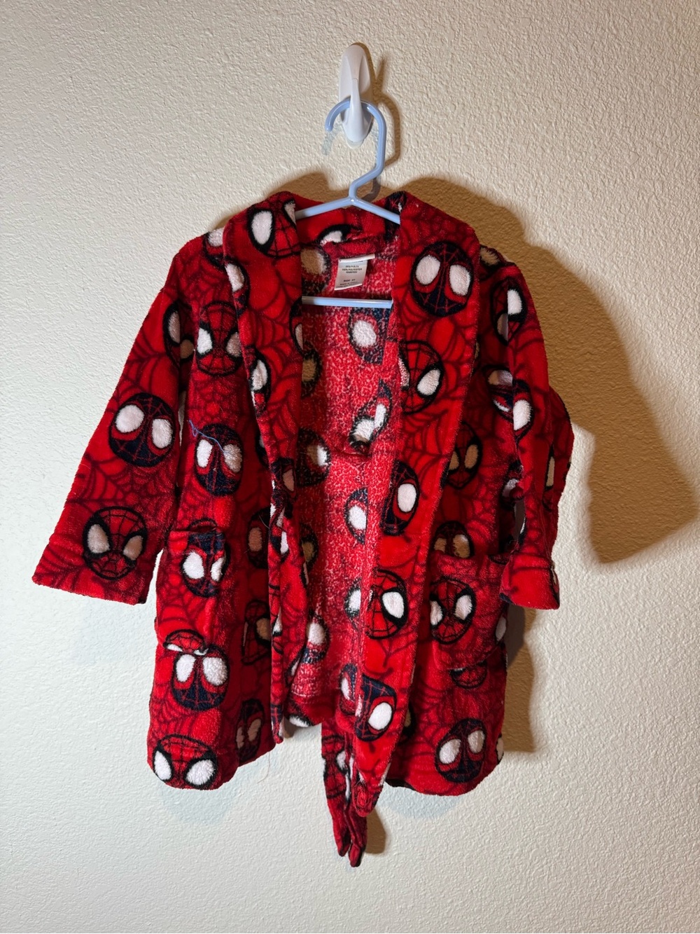 Red Spider-Man Fleece Robe Jacket